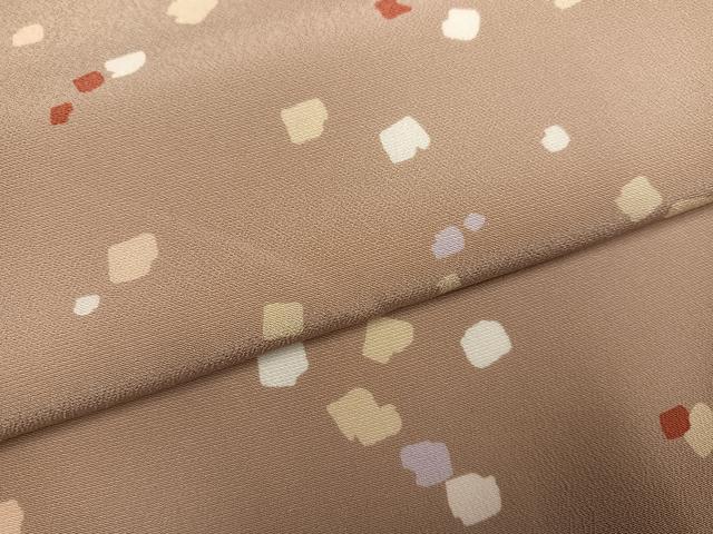 平和屋着物●洗える最高級着物　＜英＞はなぶさ謹製　小紋　箔散らし　洗える着物　AABG6516ph