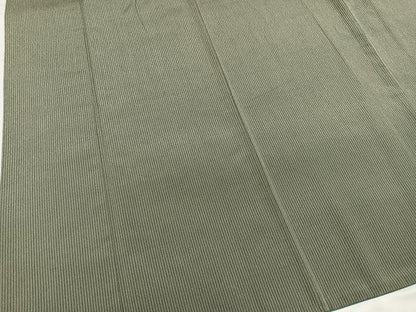 平和屋着物●やまだ織　本塩沢　縞　大坪シズイ作　証紙付き　正絹　逸品　AABG6520ph