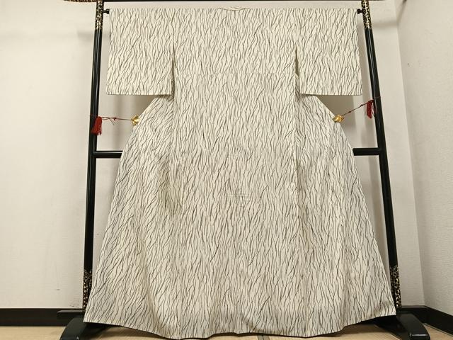 平和屋着物●洗える最高級着物　＜英＞はなぶさ謹製　小紋　流水文　AABG6529ph