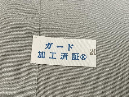 平和屋着物●豪華色留袖　駒刺繍　色紙立波草花文　金銀彩　正絹　逸品　AABG6531ph