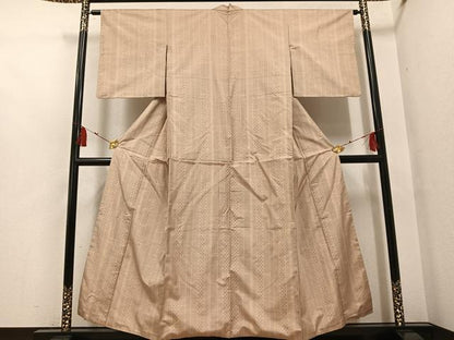 平和屋着物●本場大島紬　150亀甲　間道　正絹　逸品　AABG6532ph