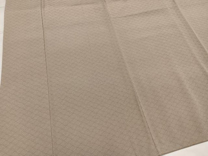 平和屋着物●網代小紋　両面染　網代　東レシルック　ロング丈　洗える着物　AABG6534ph