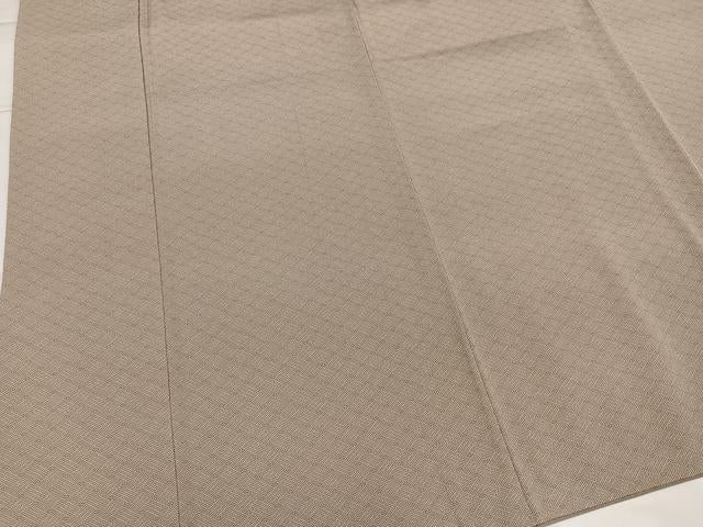平和屋着物●網代小紋　両面染　網代　東レシルック　ロング丈　洗える着物　AABG6534ph