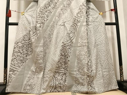 平和屋着物●訪問着　本場大島紬　染大島　絞り　辻が花　正絹　逸品　AABG6536ph