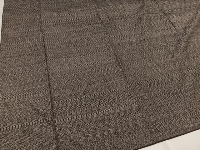 平和屋着物●本場大島紬　横段文　正絹　逸品　AABG6539ph