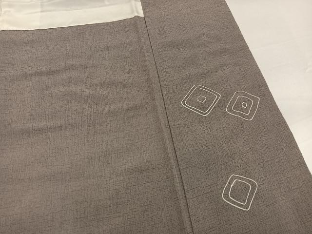 平和屋着物●訪問着　作家物　絞り　ろうけつ染め　草花文　正絹　逸品　AABG6545ph