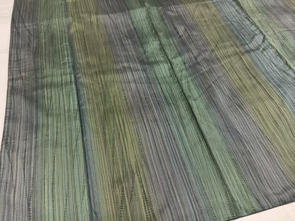 平和屋着物●本場大島紬　染大島　絞り　間道　正絹　逸品　AABG6551ph