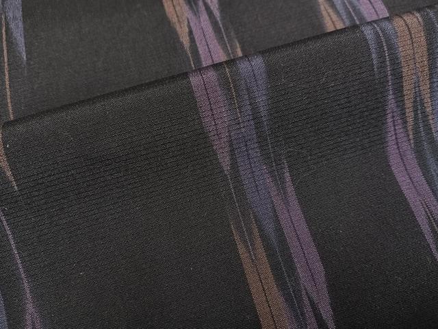 平和屋着物●お召　矢羽間道　正絹　逸品　AABG6560ph