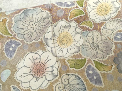 平和屋着物●訪問着　辻が花　暈し染め　金彩　正絹　逸品　AABG6561cs