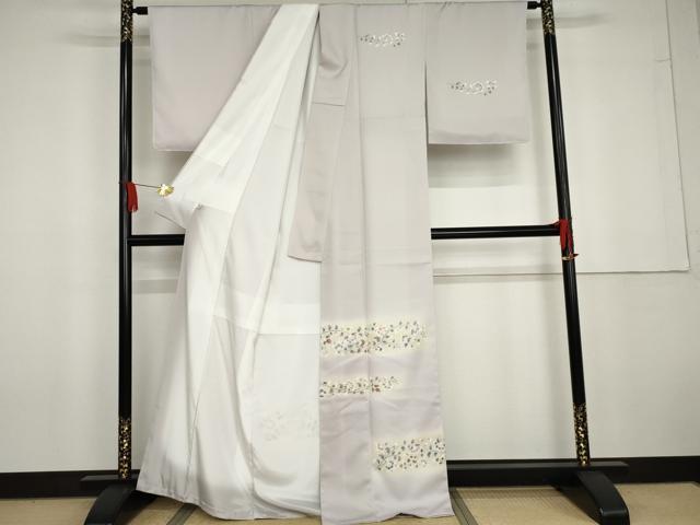 平和屋着物●訪問着　更紗花唐草文　暈し染め　ますいわ屋扱い　正絹　逸品　AABG6584cs