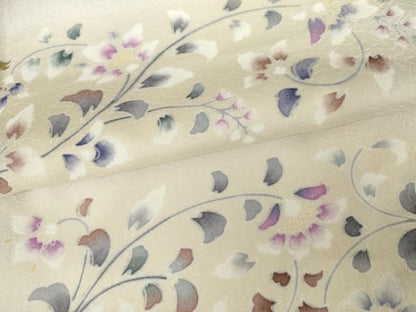 平和屋着物●訪問着　更紗花唐草文　暈し染め　ますいわ屋扱い　正絹　逸品　AABG6584cs