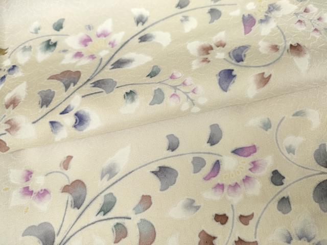 平和屋着物●訪問着　更紗花唐草文　暈し染め　ますいわ屋扱い　正絹　逸品　AABG6584cs