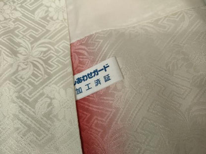 平和屋着物●豪華振袖　総絞り　草花文　黒地　金彩　正絹　逸品　AABG6586cs
