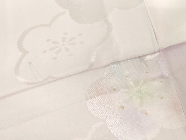 平和屋着物●振袖用長襦袢　無双仕立て　作家物　舞梅　暈し染め　金彩　正絹　逸品　AABG6588cs