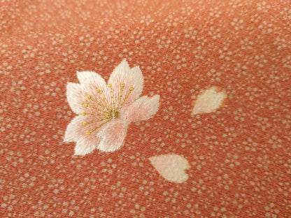 平和屋着物●訪問着　作家物　桜飛柄　金糸　金彩　井筒屋　たとう紙付き　正絹　逸品　未使用　AABG6594cs