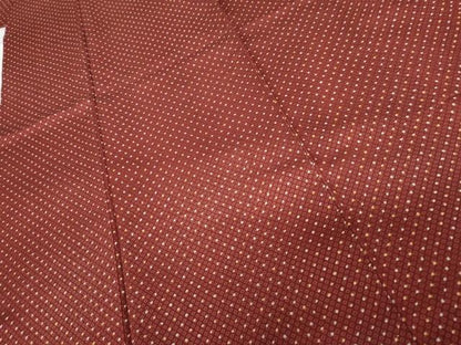 平和屋着物●銀座きしや　小紋　鹿の子にあられ　たとう紙付き　正絹　逸品　AABG6596cs