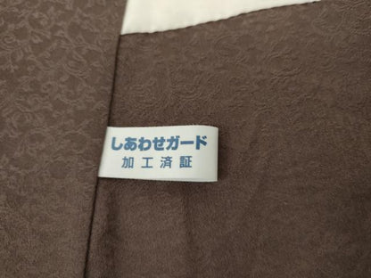 平和屋着物●染織界の匠　村松祥三　訪問着　長襦袢(袷)セット　四つ葉のクローバー　暈し染め　正絹　逸品　AABG6597cs