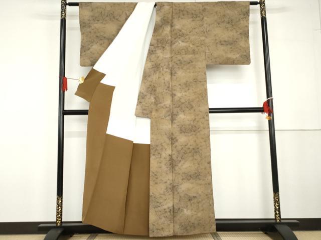 平和屋着物●小堀三千尋　小紋　霞文　暈し染め　正絹　逸品　AABG6619cs