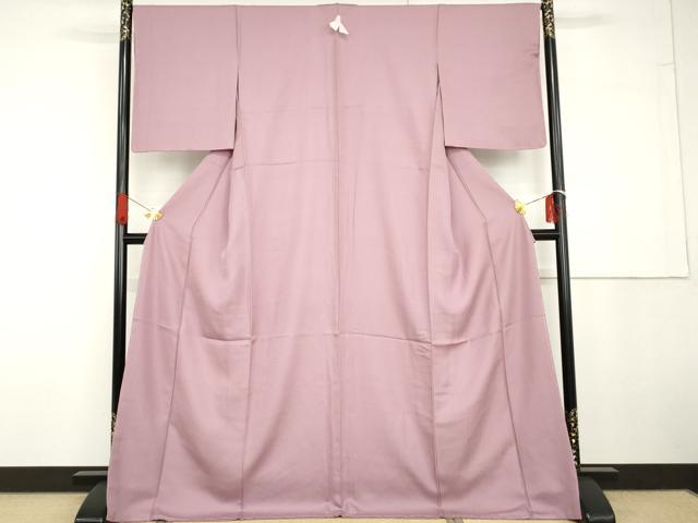 平和屋着物●上質な色無地　菖蒲色　正絹　逸品　未使用　AABG6629cs