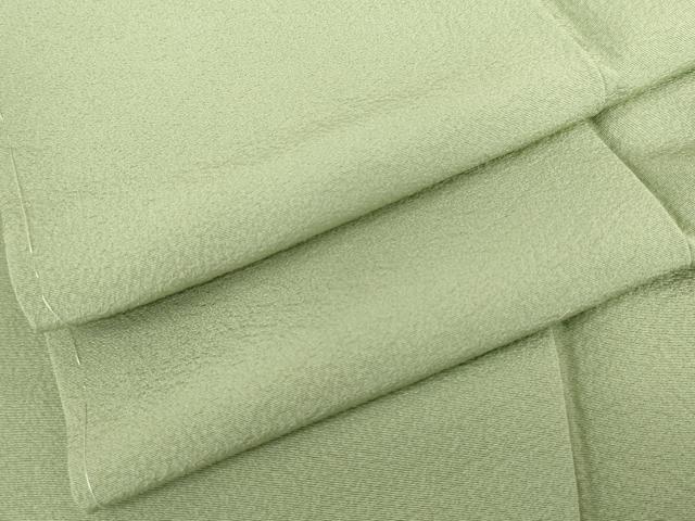 平和屋着物●上質な色無地　若菜色　ますいわ屋扱い　正絹　逸品　未使用　AABG6637cs