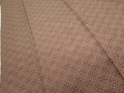 平和屋着物●上質な小紋　花菱文　正絹　逸品　AABG6643cs