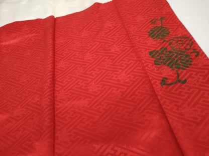 平和屋着物●豪華振袖　駒刺繍　絞り　几帳流水花文　金彩　正絹　逸品　AABG6647cs