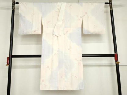 平和屋着物●長襦袢　袷　芝花文　暈し染め　正絹　逸品　AABG6648cs