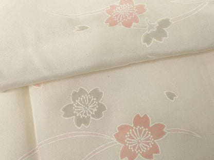 平和屋着物●長襦袢　袷　芝花文　暈し染め　正絹　逸品　AABG6648cs