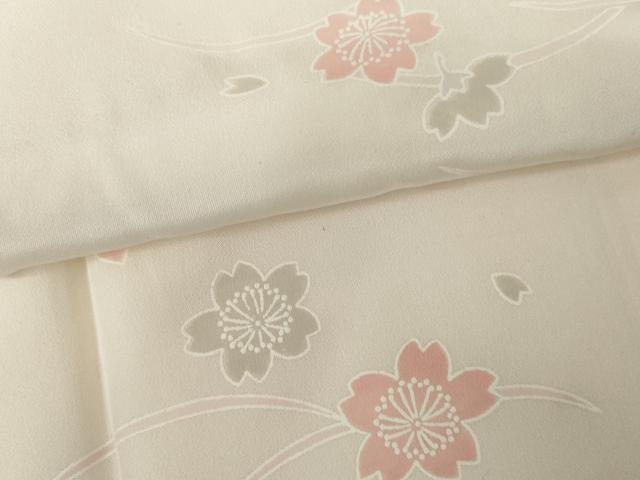 平和屋着物●長襦袢　袷　芝花文　暈し染め　正絹　逸品　AABG6648cs