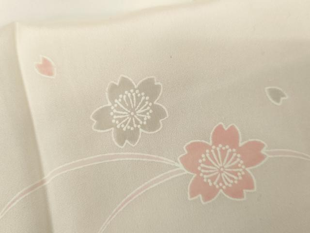 平和屋着物●長襦袢　袷　芝花文　暈し染め　正絹　逸品　AABG6648cs
