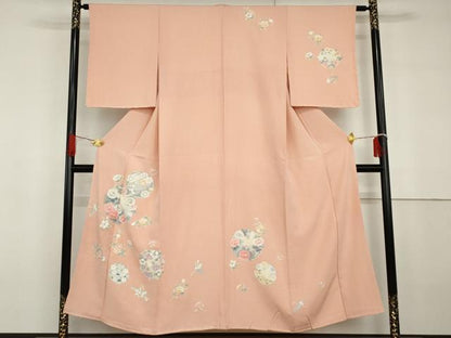 平和屋着物●京友禅作家　山科春宣　訪問着　花丸文　正絹　逸品　AABG6664cs