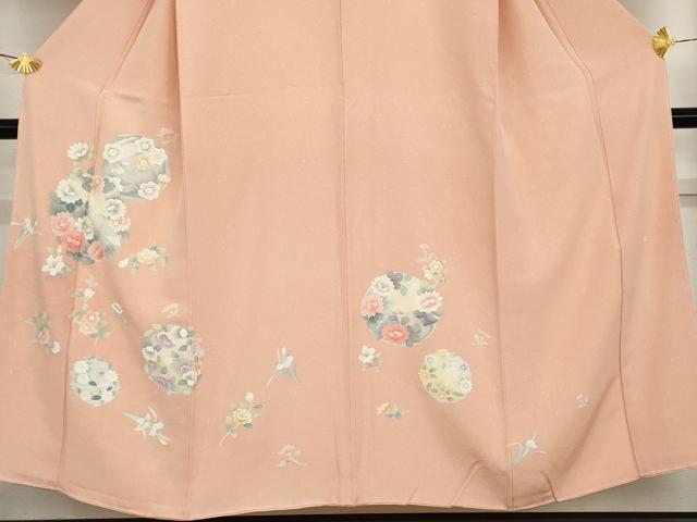 平和屋着物●京友禅作家　山科春宣　訪問着　花丸文　正絹　逸品　AABG6664cs