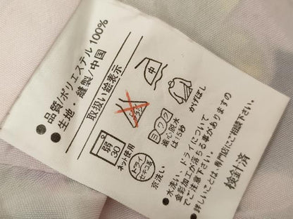 平和屋着物●小振袖　二尺袖　吉祥雪輪草花文　黒地　金彩　洗える着物　AABG6676cs