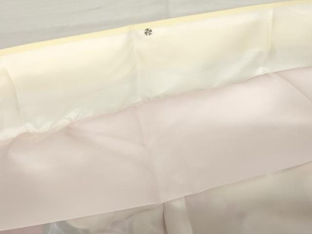 平和屋着物●小振袖　二尺袖　流水草花文　金彩　洗える着物　未使用　AABG6677cs