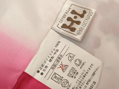 平和屋着物●H・L（アッシュエル）　HENRI-LUC CHAPUIS　小振袖　二尺袖　草花文　薔薇　暈し染め　金彩　洗える着物　AABG6696cs