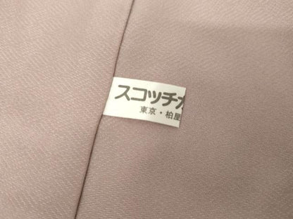 平和屋着物●訪問着　手描き　人物風景文　暈し染め　金彩　正絹　逸品　AABG6701cs