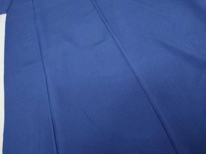平和屋着物●ファッションデザイナー 花井幸子　振袖　色無地　紺桔梗色　正絹　逸品　AABG6715cs