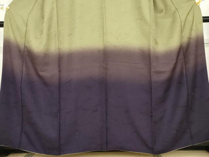 平和屋着物●訪問着　霞文　暈し染め　正絹　逸品　AABG6717cs