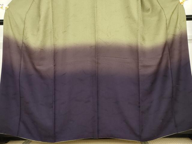 平和屋着物●訪問着　霞文　暈し染め　正絹　逸品　AABG6717cs