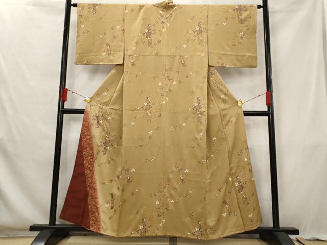 平和屋着物■訪問着　短冊花文　暈し染め　金彩　正絹　逸品　AABG6736st