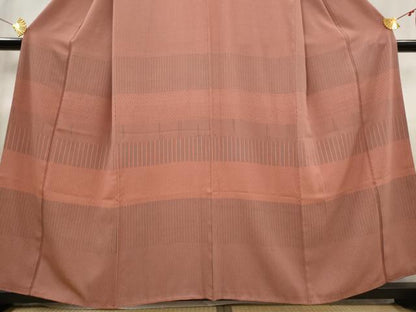 平和屋着物■訪問着　横段文　正絹　逸品　AABG6744st