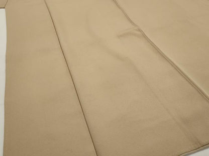 平和屋着物■上質な色無地　紋意匠　伽羅色　正絹　逸品　AABG6764st