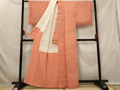 平和屋着物■虹色創家　本郷大田子　小紋　霞文　暈し染め　正絹　逸品　AABG6773st