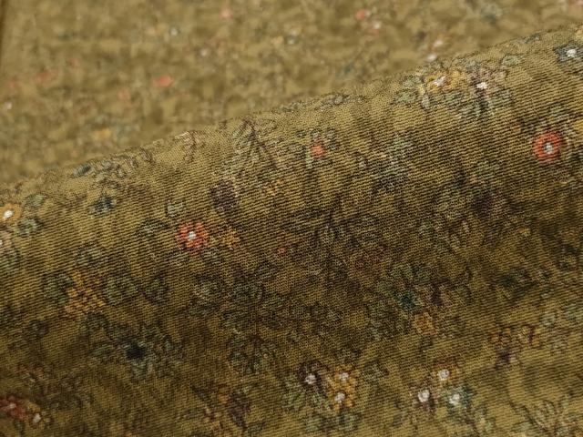 平和屋着物■上質な小紋　草花文　正絹　逸品　AABG6785st