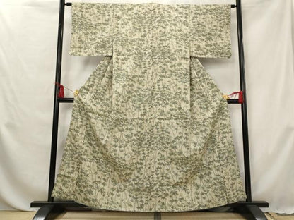 平和屋着物■上質な紬 笹竹文 正絹 逸品 AABG6787st