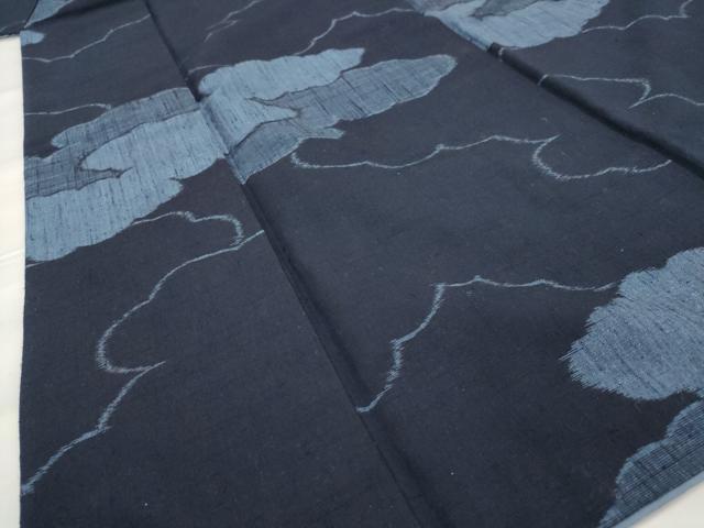 平和屋着物■上質な紬 雲取り文 正絹 逸品 AABG6792st