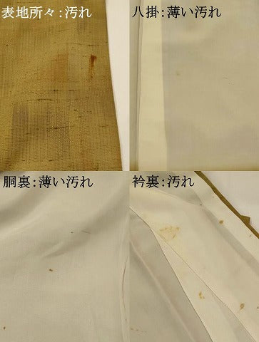 平和屋着物■訪問着 紬地 花丸文 正絹 逸品 AABG6805st