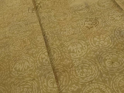 平和屋着物■訪問着 紬地 花丸文 正絹 逸品 AABG6805st