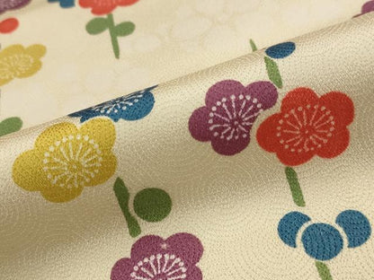 平和屋着物■上質な小紋 枝梅文 正絹 逸品 AABG6806st