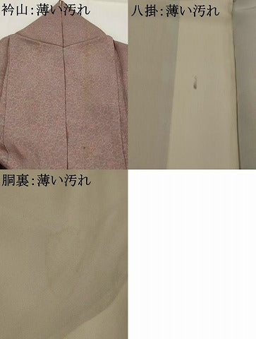 平和屋着物■上質な小紋 更紗花文 正絹 逸品 AABG6812st
